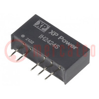 Converter: DC/DC; 2W; Uin: 24V; Uout: 24VDC; Uout2: -24VDC; Iout: 42mA