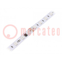 LED strips; RGB; 5050; 24V; LED/m: 60; 10mm; witte PCB