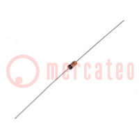 Diode: Zener; 0,5W; 18V; 5mA; rouleau,bande; DO35; diode simple