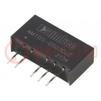 Converter: DC/DC; 1W; Uin: 4.5÷5.5V; Uout: 3.3VDC; Uout2: -3.3VDC