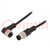 Cable de conexión; M12; PIN: 4; 10m; enchufe; 250VAC; 4A; -25÷80°C