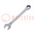 Wrench; combination spanner; 17mm; chromium plated steel