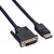 ROLINE DisplayPort Kabel DP ST - DVI ST, LSOH, schwarz, 5 m