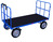 Produktbild - Handpritschenwagen mit 2 Rohrgitterwänden, Höhe 750 mm / Ladehöhe 480 mm , Ladefläche 1.530 x 800 mm, Vollgummibereifung