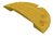 Modellbeispiel: Temposchwelle aus Recyclingmaterial mit Reflektoren, Überfahrlänge 400mm, gelb (Art. 3392-51E)