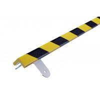 Knuffi Wallprotection Kit Typ E, gelb/schwarz, zum Verschrauben, Länge: 1,0 m