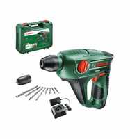 Bosch Akku-Bohrhammer Uneo, incl. 1x Akku PBA 2,5 Ah, Ladegerät, Zubehör, Koffer