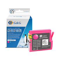 G&G kompatybilny ink / tusz z LC-1000M, LC-970M, NP-B-0051M/1000M/970M, magenta, 400s
