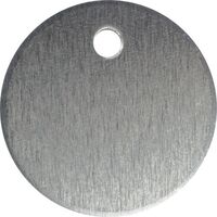 Produktbild zu Schlüsselnummer ohne Prägung ø 30 mm, Aluminium blank