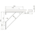 Skizze zu Mensola bar Korfu corpo Plus inclinato altezza 220 mm, profondità 220 mm, nero