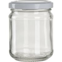 Produktbild zu Vorratsglas 6-tlg., rund, klar, weißem Deckel, Inhalt: 0,212 Liter, TO: 63