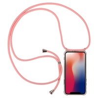 Cyoo - Necklace Case + Handykette -Huawei Mate 20 - Pink - Silikon H&uuml;lle - Band - Schnur - Kordel - umh&auml;ngen