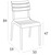 Stuhl Helen ohne Armlehne; 50x59x84 cm (BxTxH); marsala; 4 Stk/Pck