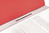 Einhakhefter 1/1 VD, Manila-RC-Karton, 250 g/qm, DIN A4, 240 x 305 mm, rot