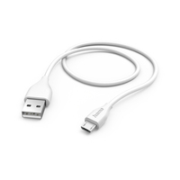 Hama 00125102 USB Kabel 1,5 m USB 2.0 USB A Micro-USB B Weiß