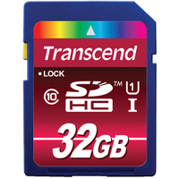 Transcend 32GB SDHC CL 10 UHS-1 MLC Classe 10