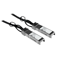 StarTech.com Cisco SFP-H10GB-CU1M Compatible 1m 10G SFP+ to SFP+ Direct Attach Cable Twinax - 10GbE SFP+ Copper DAC 10 Gbps Low Power Passive Mini GBIC/Transceiver Module DAC Fi...