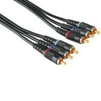 Hama YUV-/RGB Connecting Cable 3 RCA (phono) Plugs- 3 RCA (phono) Plugs,5m Component (YPbPr)-Videokabel 3 x RCA Schwarz