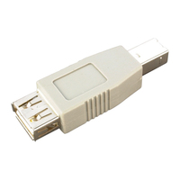 Videk USB 2.0 Series A Socket to Series B Plug Adaptor Black