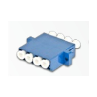 Lightwin LWL Kupplung Quad LC-LC (4-fach), Singlemode, plastik, blau, fDCr Duplex-SC Ausnehmungen glasvezeladapter 1 stuk(s) Blauw