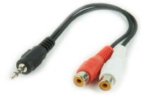 Gembird CCA-406 kabel audio 0,2 m 3.5mm 2 x RCA Czarny, Czerwony, Biały