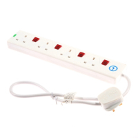 SMJ S4WISP surge protector White 4 AC outlet(s) 0.75 m