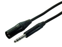Contrik XLR/6.35mm 3m Audio-Kabel XLR (3-pin) 6.35mm TRS Schwarz