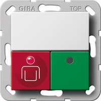 GIRA 290203 drukknoppaneel Groen, Rood, Wit