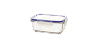 Borgonovo 0033538 recipiente de almacenar comida Rectangular Caja 0,38 L Azul, Transparente 1 pieza(s)