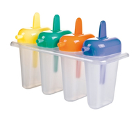 Ibili 783400 Form für Eis am Stiel Blau, Grün, Orange, Transparent, Gelb