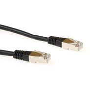 ACT Zwarte 7 meter LSZH F/UTP CAT5E patchkabel met RJ45 connectoren