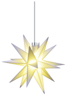 DecoTrend Kunststoff-LED-Stern Trafo 18 Zacken Ø12cm weiß