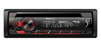 Pioneer DEH-S420BT radio samochodowe Czarny, Czerwony 200 W Bluetooth