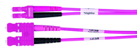 Telegärtner L00890A0111 câble de fibre optique 1 m 2x SC 2x LC I-K(ZN)H OM4 Violet