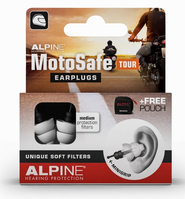 Alpine MotoSafe Tour Wiederverwendbarer Ohrstöpsel Schwarz, Weiß
