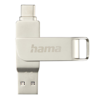 Hama C-Rotate Pro pamięć USB 64 GB USB Type-A / USB Type-C 3.2 Gen 1 (3.1 Gen 1) Srebrny