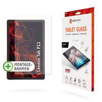Displex Tablet Glass (9H) für Tab P11, Eco-Montagerahmen L-Form, unzerbrechlich, ultra-dünn, unsichtbar