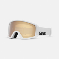 Giro Semi Flash Wintersportbrille Weiß Männer Bernstein, Gold Zylindrische (flache) Linse