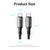 Vention Cotton Braided USB 2.0 C Male to C Male 5A Cable 2M Black Zinc Alloy Type