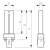 Philips MASTER PL-S 9W ampoule fluorescente Blanc chaud