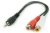 Gembird CCA-406 audio kábel 0,2 M 3.5mm 2 x RCA Fekete, Vörös, Fehér