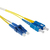 ACT RL1810 Glasvezel kabel 10 m 2x LC 2x SC OS2 Blauw, Geel