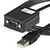 StarTech.com ICUSB422 csatlakozó átlakító DB9 M USB-A FM Fekete