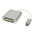 ROLINE 12.03.3205 video átalakító kábel 0,1 M USB C-típus DVI-D Ezüst, Fehér