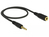 DeLOCK 85700 audio kabel 0,5 m 3.5mm Zwart