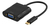 Deltaco USBC-1098 Videokabel-Adapter 0,1 m USB Typ-C VGA (D-Sub) Schwarz