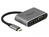DeLOCK 64074 Notebook-Dockingstation & Portreplikator USB 3.2 Gen 1 (3.1 Gen 1) Type-C Grau