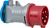 Brennenstuhl 1081690 adaptador de enchufe eléctrico Azul, Gris, Rojo