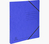 Exacompta Classeur 2 anneaux 15mm carte lustrée imprimée - A4 - Bleu