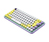 Logitech POP Keys Wireless Mechanical Keyboard With Emoji Keys Tastatur RF Wireless + Bluetooth QWERTY Spanisch Mintfarbe, Violett, Weiß, Gelb
